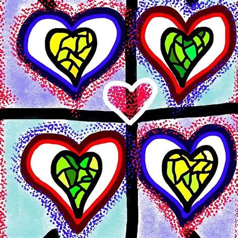 Little Hearts Artwork Digital Prints Print