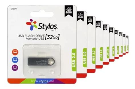 Kit De 20 Memoria Usb 32gb Stylos Varios Modelos Metalica