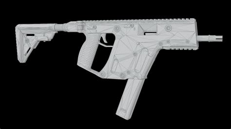 3d Model Kriss Vector 45acp Vr Ar Low Poly Cgtrader