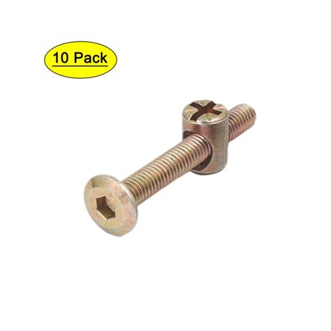 M6 X 45mm Hex Key Drive Socket Cap Furniture Bolt W M6 X 13mm Nut 10