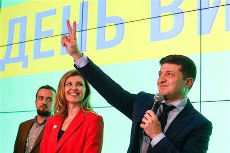 Photo Volodymyr Zelensky Et Sa Femme Olena Volodymyr Zelensky