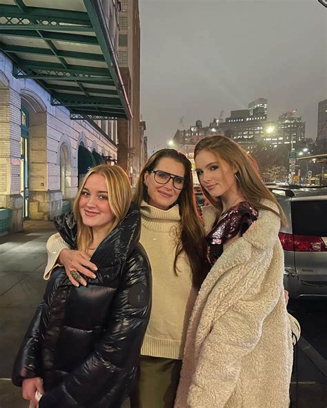 Brooke Shields Poses With Look Alike Daughters Rowan Grier