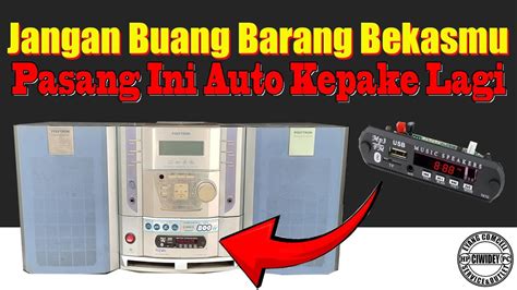 Cara Pasang MP3 Music Player Bluetooth Di Tape Compo Jadul YouTube