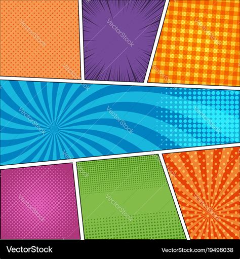 Comic book background Royalty Free Vector Image