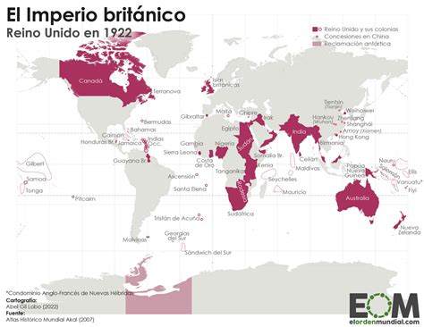 El Mapa Del Imperio Británico Mapas De El Orden Mundial Eom