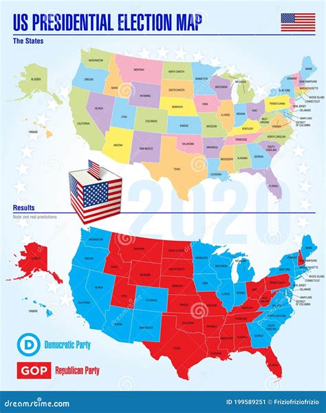 US Presidential Elections 2020 Map Editorial Photo - Illustration of ...