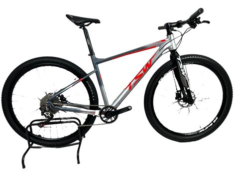 Bicicleta Tsw Hurry Cinza Vermelho Slx V Seminova Bike Fb