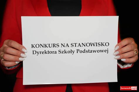 Konkurs Na Stanowisko Dyrektora Szko Y Podstawowej Lw Wecki Info