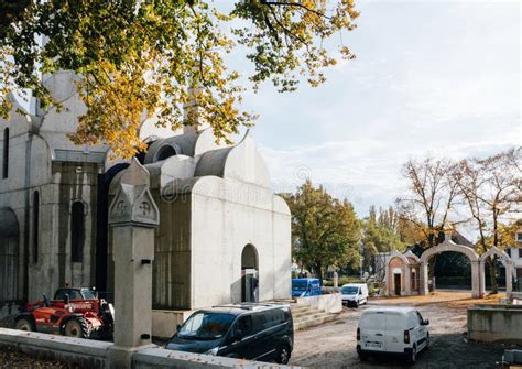 Catedral Do Russo De St Alexander Nevsky Em Um Dia Gelado Em Novembro