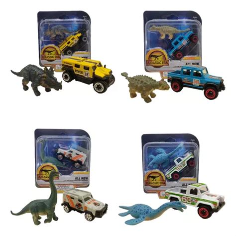 Kit Carrinhos Dinossauros Jurassic Miniaturas Ferro Word Parcelamento