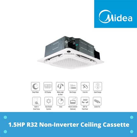 Midea 15hp R32 Non Inverter Ceiling Cassette Mca3 12crn8 Kuala Lumpur Kl Malaysia Air