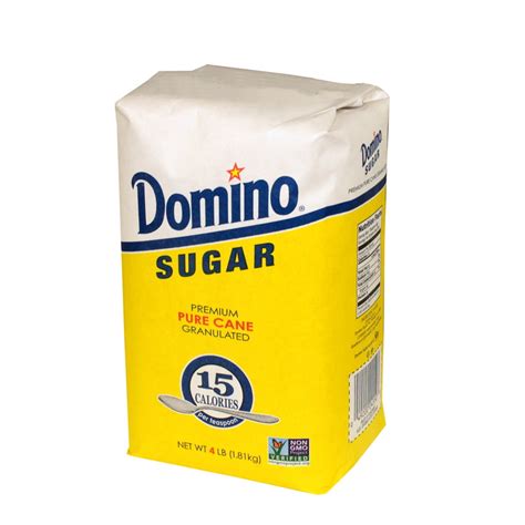 Domino Pure Cane Granulated Sugar 4 Pound 10 Per Case