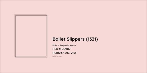 Benjamin Moore Ballet Slippers Paint Color Codes Similar Paints