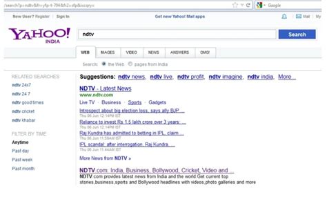 Yahoo Revamps Search Results Page Technology News