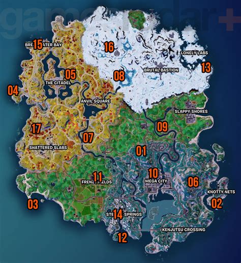 Emplacements Des Personnages De Fortnite Dans La Saison 2 Serial Gamers