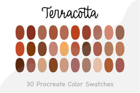 Terracotta Procreate Color Palette Graphic By Picto Graphy Creative