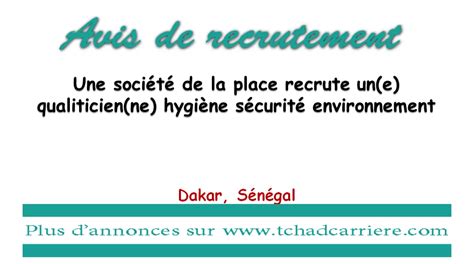 Une société de la place recrute un e qualiticien ne hygiène sécurité