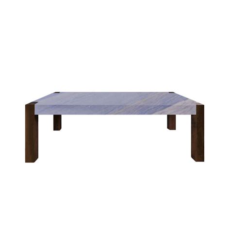 Azul Macaubas Percopo Granite Dining Table With Walnut Legs