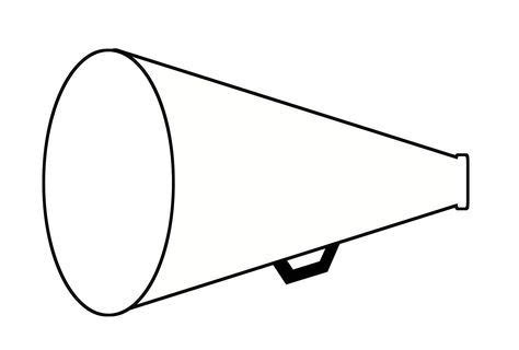 Free Printable Megaphone Coloring Pages