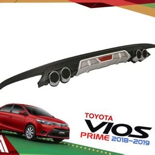 Toyota Vios Th Gen Rear Bumper Lip Diffuser Shopee Philippines