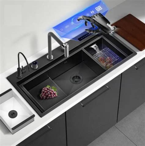 Nix 45 In Complete Kitchen Sink With Hydro Purification Digital Displa Smart Living And Technology