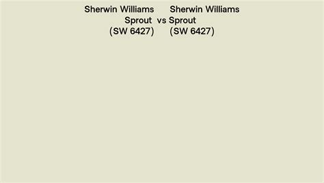 Sherwin Williams Sprout Vs Sprout Side By Side Comparison