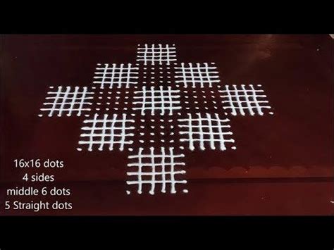 Margazhi Special Designs With Dots Padi Kolam Easy Rangoli