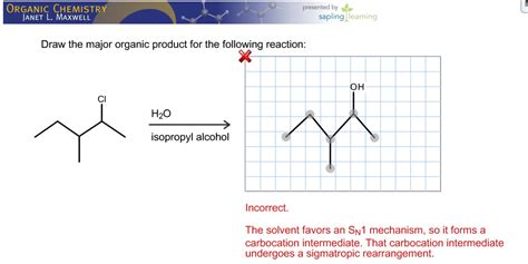 Solved Draw The Major Organic Product For The Following Chegg