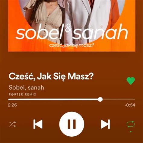 Stream Sobel Sanah Cze Jak Si Masz Remix By Michael Porter