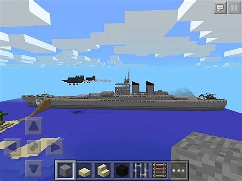 Minecraft Pe Battleship Uss Iowa Bb Minecraft Map