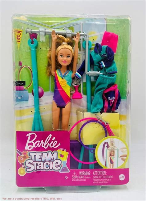 Barbie Team Stacie Doll Gymnastics Playset With Accessories Mattel For