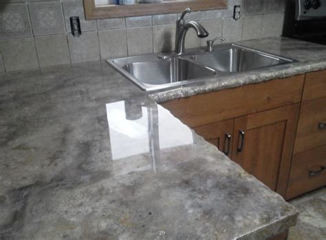 Epoxy Countertops With Natural Gray Pewter Highlights With Chiseled Edge Profil Epoxy Blog