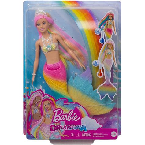 Boneca Barbie Sereia Muda De Cor Dreamtopia Mattel Submarino