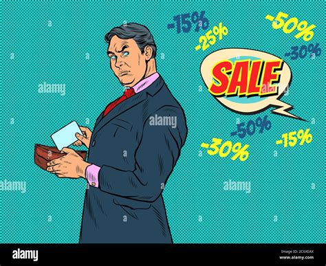 Pop Art Male Businessman Buyer Stock Vector Image Art Alamy