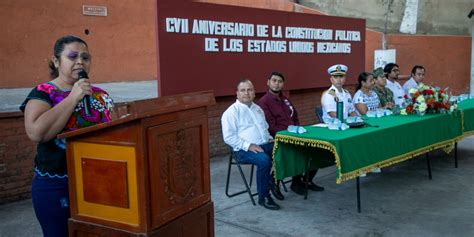 Encabeza Alcaldesa De Manzanillo Ceremonia Para Conmemorar El Cvii