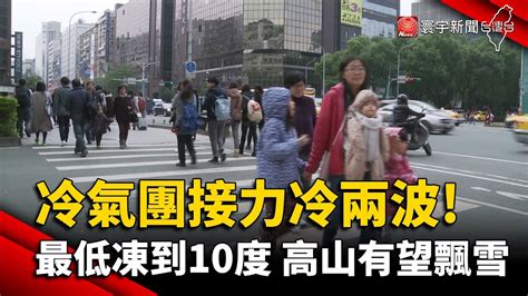 冷氣團接力冷兩波 最低凍到10度 高山有望飄雪｜ 寰宇新聞 Globalnewstw Youtube