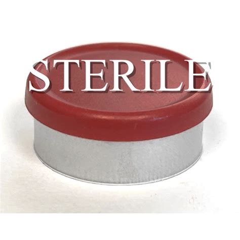 Sterile Mm Matte Flip Cap Vial Seals Red Bag Of