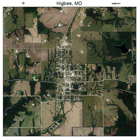 Aerial Photography Map Of Higbee Mo Missouri