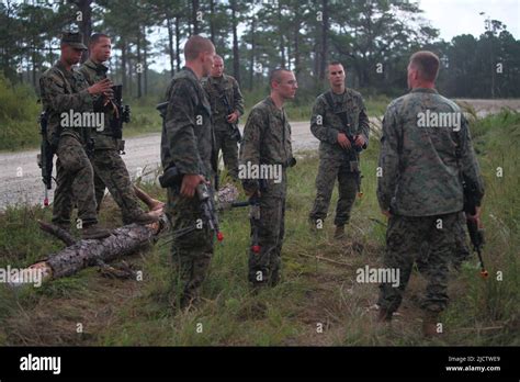 Les Marines des États Unis avec Bravo Company 1st Bataillon 8th