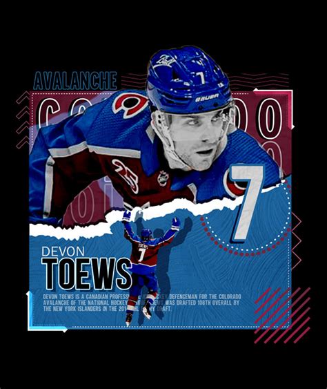 Devon Toews Hockey Digital Art by Kelvin Kent - Pixels