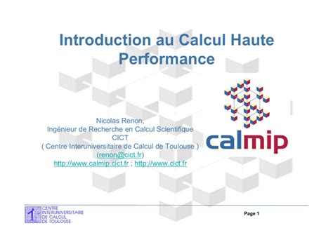 Calcul Haute Performance