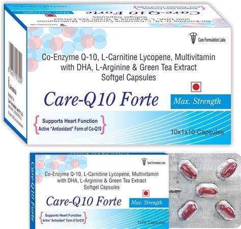 Coenzyme Q10 Tablets And Capsules Pack Size 10 10 Tablet At 575