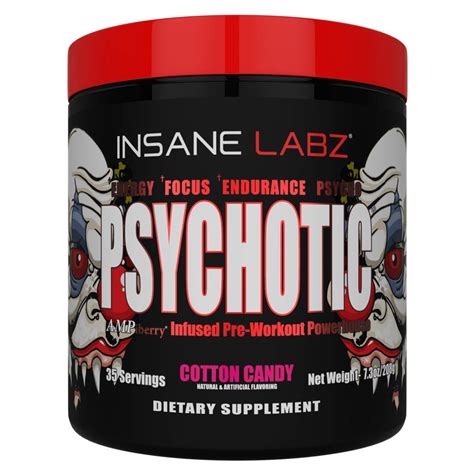 Insane Labz Psychotic 35 Servings Cotton Candy Health