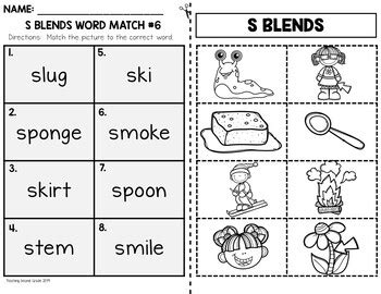 S Blend Worksheets Engaging Activities For Mastering S Blends In Phonics