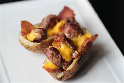 Bacon Cheeseburger Stuffed Potato Skins The Kitchen Whisperer