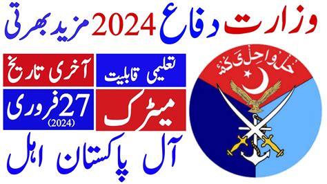 Ministry Of Defence Latest Jobs 2024 Mod Jobs 2024 Advertisment