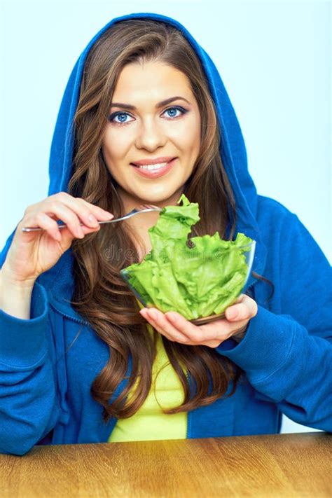 Diet Food for Healthy Woman. Stock Photo - Image of happy, healthy ...