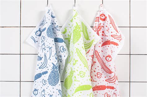 Screen Printed Kitchen Towels On Behance