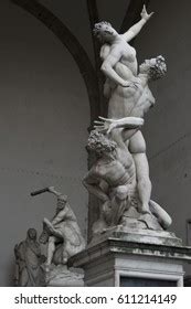 Ratto Delle Sabine Loggia Dei Lanzi Stock Photo Shutterstock