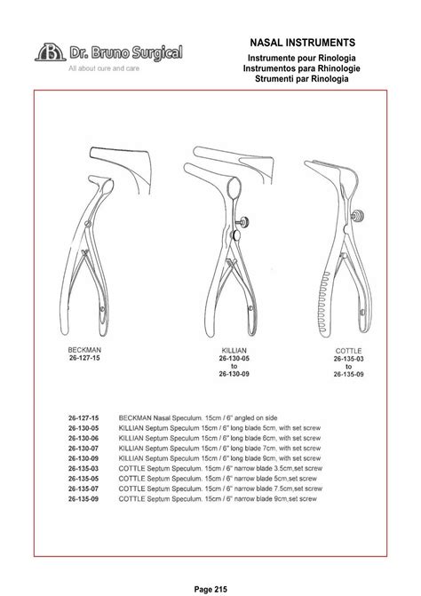 Page Nasal Instrument